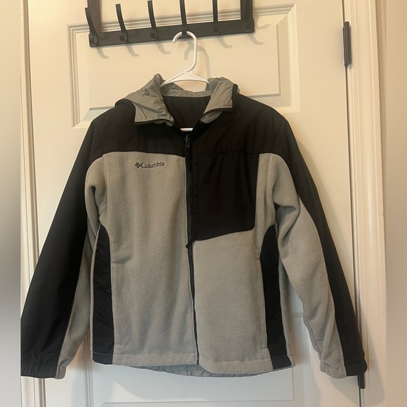 Columbia Youth Reversible Zipper Fleece Jacket - Picture 2 of 10